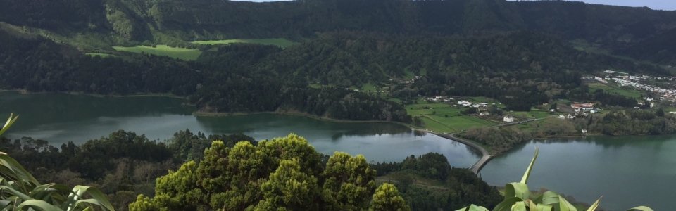 Lagoon of the seven cities, a twin lake in the crater of a dormant volcano in the western part of the S├Бo Miguel island (Azores, Portugal). Photo by Dr. Ana Sanches Silva.