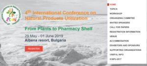 4th International Conference on Natural Products Utilization From Plants to Pharmacy Shelf, supported by INPST