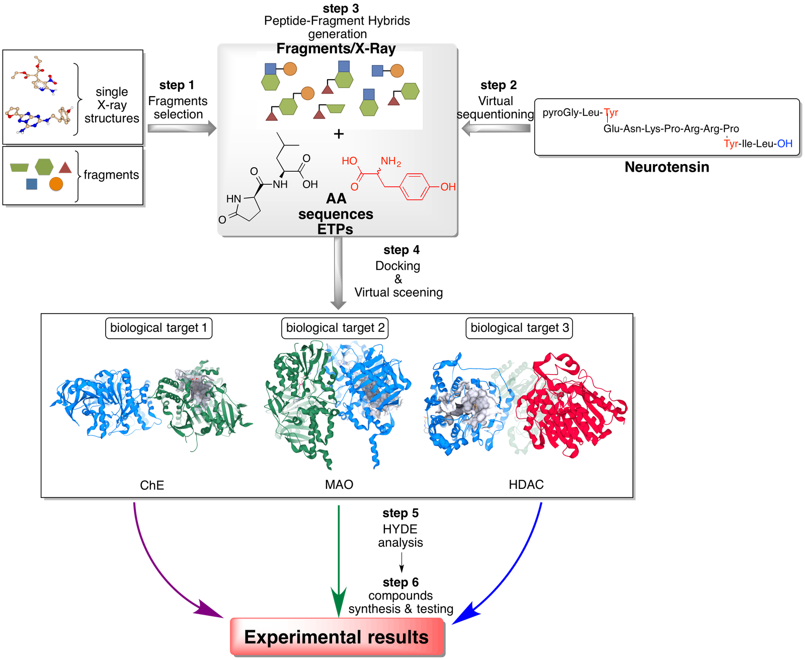 Multitarget peptide-fragment hybrids for the treatment of neurodegenerative diseases