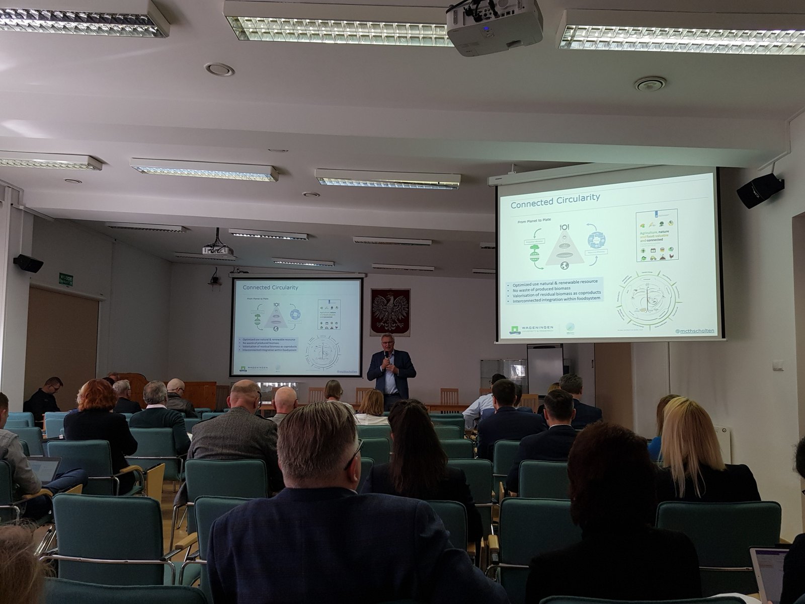 Insides on the Connected Circularity concept by Director Martin Scholten from Wageningen University & Research. Photo by Atanas G. Atanasov (16.04.2019).